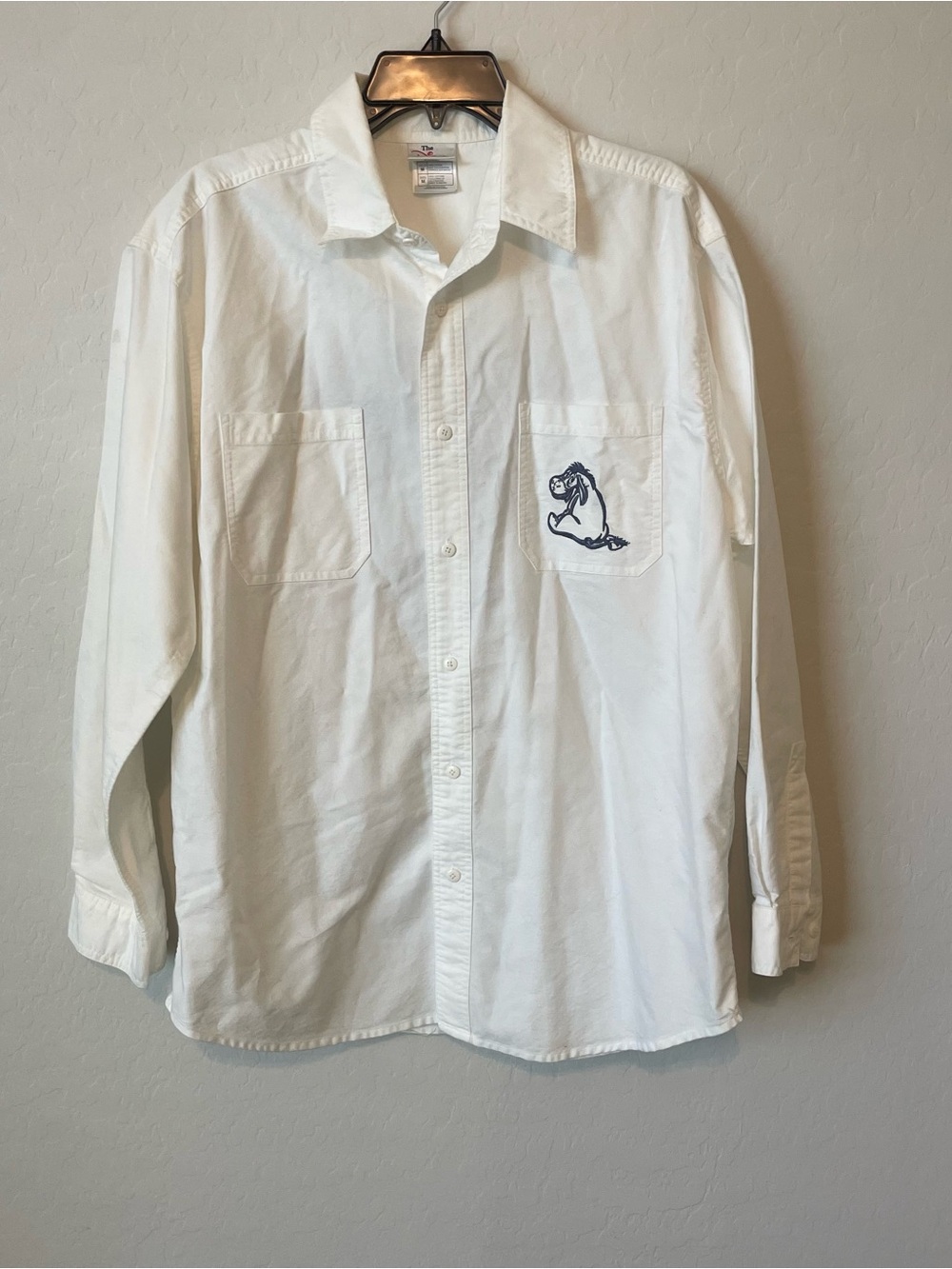 Vintage Disney Store Eeyore "Immune to Enthusiasm" Button Down. Medium